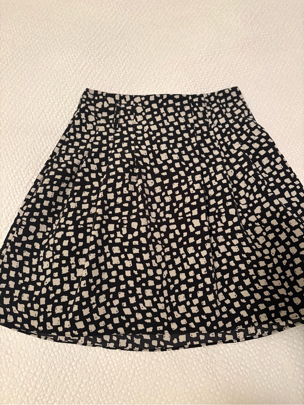 The Limited Black and White Printed Skater Skirt